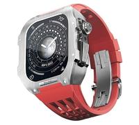 Bandle de boîtier de montre de luxe en acier inoxydable , pour la bande 44 mm série 6 5 4 SE série , pour la bande 8 7 45 mm Kit de modification de bricolage de remplacement de la série de bricolage
