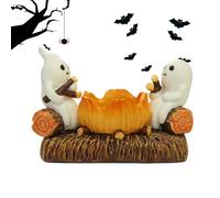 Bandlers fantômes - Campfire Ghost Lamp, Fire Fire Light | Mignon Halloween Tea Porte-lumière pour la Chambre | Décoration de chandelles, Table maîtresse de Table, Figurine fantôme e