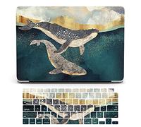 Bandless Coque Compatible avec MacBook Air 13 Pouces 2020 2019 2018,Plastique Coque Rigide Housse & Protection Clavier pour Mac Air 13,3 Retina avec Touch ID Modèle:A1932/A2179/A2337 M1,Baleine