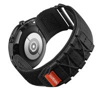 Bandletic 22mm Bracelet Compatible avec Samsung Galaxy Watch 3 45mm - Galaxy Watch 46mm/Gear S3 Frontier/Classic,Nylon Sport Bracelets pour Huawei GT4 46mm/GT3 46mm/GT2 46mm pour Hommes Femmes, L/Noir