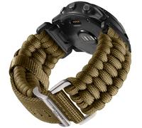 Bandletic 26mm Bracelet Compatible avec Garmin Fenix 6x Pro/Fenix 6X/7X Pro/7X/5X/5X Plus/Fenix 3/HR,QuickFit Nylon Paracord Sport Bande pour Epix Pro Gen 2 51mm/Instinct 2X solar/Tactix Delta/Descent