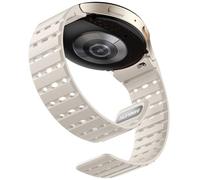 Bandletic Bracelet magnétique compatible avec Samsung Galaxy Watch 7 6 5 4 44 mm 40 mm Bracelet de rechange en silicone souple et fin pour Galaxy Watch 6 Classic 43 mm 47 mm/5 Pro 45 mm/4 Classic 42