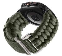 Bandletic Bracelet paracorde robuste compatible avec Samsung Galaxy Ultra Watch 47mm 2025 2024 pour homme, bracelet de survie militaire tactique tressé à la main en nylon, taille moyenne, boucle en
