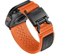 Bandletic Compatible avec Bracelet Apple Watch Ultra 49mm - FIDLOCK Magnétique Boucle,Nylon Doux Respirant Sport Band pour iWatch Series 10 46mm 9/8/7 45mm SE/6/5/4 44mm 3/2/1 44mm pour Hommes, Orange