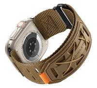 Bandletic Compatible avec Bracelet Apple Watch Ultra/Ultra 2 49mm 46mm 44mm 45mm 42mm(3/2/1), Bracelets Tactiques Résistants en Nylon Militaire pour iWatch Ultra 2/Ultra SE Series 10 9 8 7 6 5 4 3 2 1