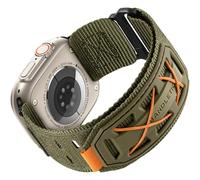 Bandletic Compatible avec Bracelet Apple Watch Ultra/Ultra 2 49mm 46mm 44mm 45mm 42mm(3/2/1), Bracelets Tactiques Résistants en Nylon Militaire pour iWatch Ultra 2/Ultra SE Series 10 9 8 7 6 5 4 3 2 1