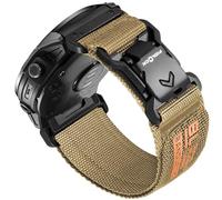 Bandletic Compatible avec Garmin Fenix 5X 6X 7X Bracelet de montre - Bracelet robuste en nylon de 26 mm à ajustement facile avec boucle V magnétique Fidlock pour Fenix 8 51mm/7X 6X Pro/5X Plus/3/3 HR