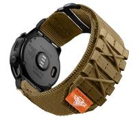 Bandletic Compatible avec Garmin Fenix 8 51 mm/Fenix 6X Pro/6X/7X/7X Pro/5X/5X Plus/3 HR, bracelet de sport tactique en nylon robuste à ajustement rapide de 26 mm pour Instinct 2X Solar/3 50 mm/Epix