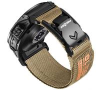 Bandletic Nylon compatible avec Garmin 26 mm Easy Fit Bracelet magnétique Fidlock V-Buckle pour Fenix 8 E 51 mm/7X 6X Pro/5X Plus/3 HR/Tactix/Descent/Enduro/Instinct 2X/Quatix 3, M (für Handgelenke