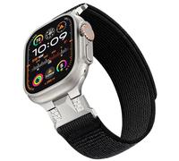 Bandletic Trail Loop Bracelet en nylon pour Apple Watch Ultra/Apple Watch Ultra 2 - Bracelet souple avec connecteur en métal pour iWatch 49 mm, 46 mm, 45 mm, 44 mm, 42 mm, Series SE 10 9 8 7 6 5 4 3 2