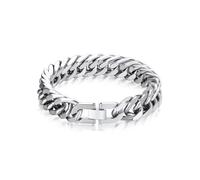 Bandmax Bracelet Cubain Homme Mailles Grosses 6/8/12/17mm Cadeau pour Papa | Bandmax