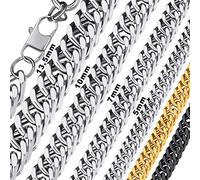 Bandmax Collier Chaîne Homme Acier 7mm/61cm Hip Hop Style Rapper Chain Necklace