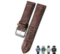 Bandonnées de montre en cuir 21 mm 22 mm 22 mm Brands de montre brun noir pour Rolex pour Omega Seamaster 300 pour Hamilton pour Seiko pour IWC pour le bracelet tissot