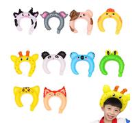 Bandons animaux - bandeau de dessin animé 10pcs | Bandeaux à thème animal multifonctionnel | Bandeau de ballon gonflable pour les faveurs de fête décorations de carnaval d'anniversaire