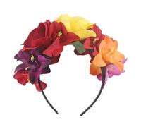 Bandons d'halloween, Bandeau de Fleur Mexicain Dia de Los Muertos Headpice Party Costume NC27