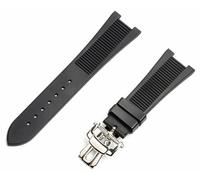 Bandoue de monture de montre en silicone en caoutchouc en caoutchouc pour la boucle de boucle pliante pour patek philippe bracelet de la série Nautilus