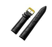 Bandoues de Montre en Cuir 12/14/16/17/18/19/20/22 / 24 mm Watch en Acier Boucle de Boucle