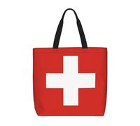 Bandouliere Cabas Drapeau Suisse Femme Tote Bag Grande Sac A Main Imperméable Sacs À Bandoulière Pour Vacance Travail Piscine