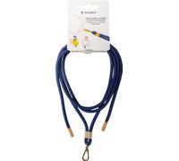 Bandoulière Cordon Universelle Amovible Bleue Marine avec Détail Gold Bigben