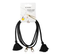 Bandoulière Smartphone Universelle avec Pompons Noir
