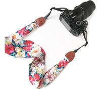 Bandoulière,Écharpe Douce Pour Le Cou De La Caméra Devrait Sangle, Courroies De La Caméra D'Impression Vintage Pour Nikon/Canon/Sony/Lumix/Samsung/Olympus Etc.¿Red¿[GOP6256154]