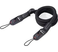 Bandoulière en Corde Sangle D'appareil Photo à Dégagement Rapide 116cm Appareil Photo Courroie pour DSLR Sans Miroir Noir