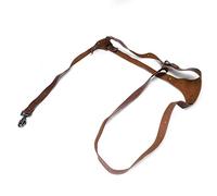 Bandoulière en Cuir pour Appareil Photo, Design Ergonomique, Ajustement Universel, Accessoire de Photographie de Voyage Confortable Fuji (Marron-épaule droite)