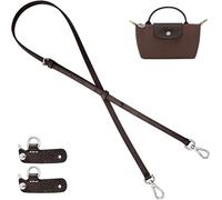 Bandoulière en Cuir pour Sac Longchamp Mini, Réglable Sangle Sac Bandouliere Femme Compatible avec Le Pliage Mini, Cuir Bandoulière pour Sacs à Main, Pas Besoin de Poinçonnage