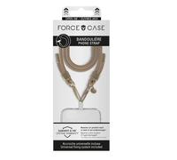 Force Case Bandoulière Cordon Beige – Détails dorés