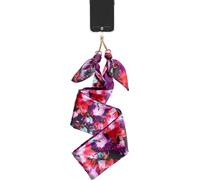 Bandoulière FORCE CASE foulard Flower rouge