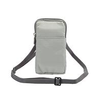 Bandoulière Homme Sac Pochette Femme Filles Multi Poches Sac à taille Portefeuille Nylon porte-monnaie Metal zippée Étui pour universel téléphone iPhone/Samsung/Huawei/Sony/LG(6.0 pouces Max.)