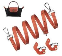 Bandouliere pour Longchamp Sac Le Pliage Mini, Bandoulière Sangle Réglable Femme Anse Laniere Strap Kit(Largeur de la bandoulière 1.2cm/Orange)