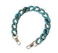 Bandoulière pour sac à bandoulière, Sac à main en résine couleur bonbon, ultra chic et facile assortir, avec bandoulière mate chaîne, idéal for une soirée élégante ou un porté(Blue,45cm)