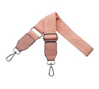 Bandouliere pour Sac à Main Banane Femme Réglable Sangles de Sacs avec Mousqueton Argent 3.8cm Larges Lanière avec Cuir pour Crossbody DIY Accessoires, Rose Vif， U2-21