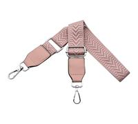 Bandouliere pour Sac à Main Banane Femme Réglable Sangles de Sacs avec Mousqueton Argent 3.8cm Larges Lanière avec Cuir pour Crossbody DIY Accessoires, Rose， U2-04