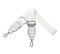 Bandouliere pour Sac à Main Réglable Sangle Sac Bandouliere avec Cuir, Sangle Remplacement Sac 3.8cm Larges avec Mousqueton Argent pour Femmes Crossbody，Pur Blanc, T05