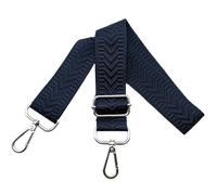 Bandoulière pour Sac à Main Sangle Sac Bandouliere Réglable avec Mousqueton Argent 3.8cm Bretelles Larges Sangle de Remplacement pour Femmes Crossbody, Bleu foncé，U2