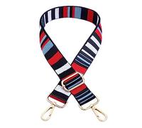 Bandouliere pour Sac Nylon coloré Ceinture Sacs Sangle Accessoires for Femmes Arc-en-Ciel réglable épaule Cintre Sac à Main Sangles poignée décorative Ornement Sangle Bandoulière (Color : Gold-04)