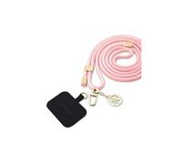 Bandoulière pour Smartphone Universel Modèle 4G Charm avec Pendentif Rose