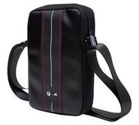 Sacoche pour Tablette - BMW - Nylon Rayure Rouge - 8 pouces - Éco-cuir - Bandoulière réglable