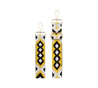 Bandoulière pour Téléphone Universelle Lanière Motif Brésilienne Noir / Jaune