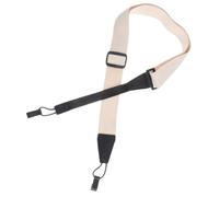Bandoulière pour Ukulélé Chic Réglable à Bouton, Blanc | Microfibre et Coton, Légère sans Perçage, Pratique à Porter, Accessoire pour Instrument de Musique