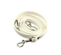 Bandoulière réglable en Cuir PU, bandoulière de Sac à Main pour Sac bandoulière, Remplacement à Faire soi-même,Blanc,120 cm - Argent