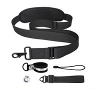 Bandoulière réglable en nylon avec boucle robuste et pince en caoutchouc pour un soutien efficace de l'équipement de tondeuse à gazon, taille-haie et élagueur