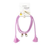 Bandoulière Smartphone Universelle avec Pompons Rose