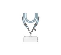 FORCE CASE FC Bandoulière Cordon Bleu Ciel détails Silver