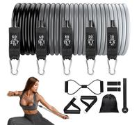 Bandres De Résistance pour Entraînement | Élastiques de Fitness Musculation | Bandres Multifonctions Antidérapantes pour Exercices Fessiers Abdominaux Bras Jambes Épaules
