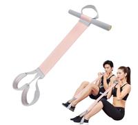 Bandres Élastiques Abdominaux avec Pédale Pied - Home Gym 120lb (54kg) pour Yoga, Gainage & Musculation -Machine Sit-Up Réglable Homme/Femme - Expander Corps Entier (Rose)