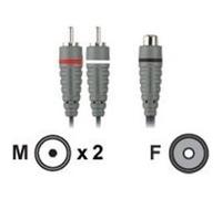 Bandridge Blue - Câble de subwoofer - RCA mâle pour RCA femelle - 20 cm - blindé G