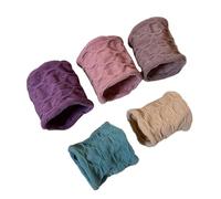 Bands de cravates à cheveux larges - 5 attaches de cheveux épais | Grands liens de cheveux pour un étirement épais | Pas de dégâts Bands à cheveux larges Bands de serrures en queue de cheval | support